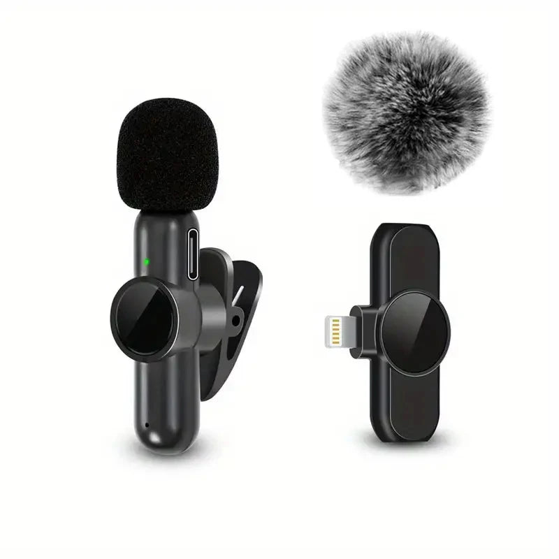 Micrófono Lavalier Inalámbrico Mini – iPhone y Android (1 o 2 micrófonos)