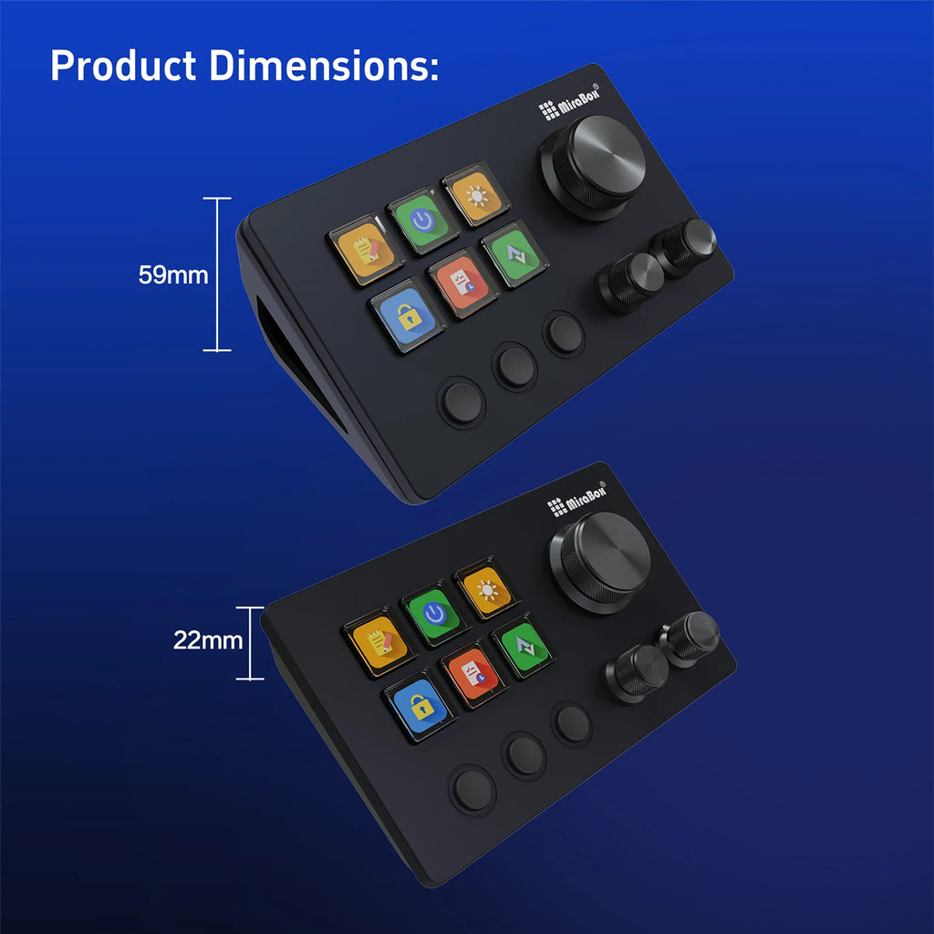 Stream Deck Mirabox N3 – Consola Creativa con Macropad Visual para Streaming y Gaming
