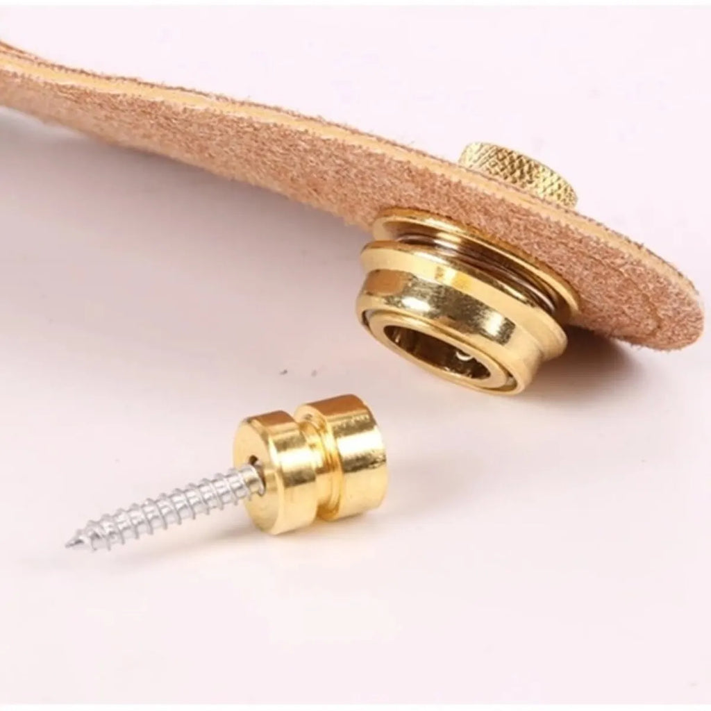 Strap Lock Miwayer Metal – Seguridad para Correa de Guitarra, Bajo y Ukulele