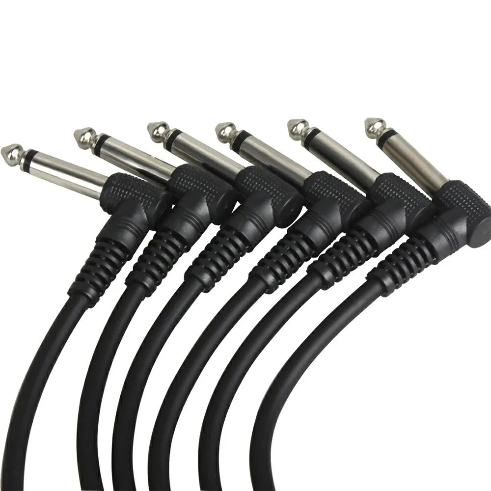 Cable para pedales stompbox - TS 1/4" ángulo recto, bajo ruido