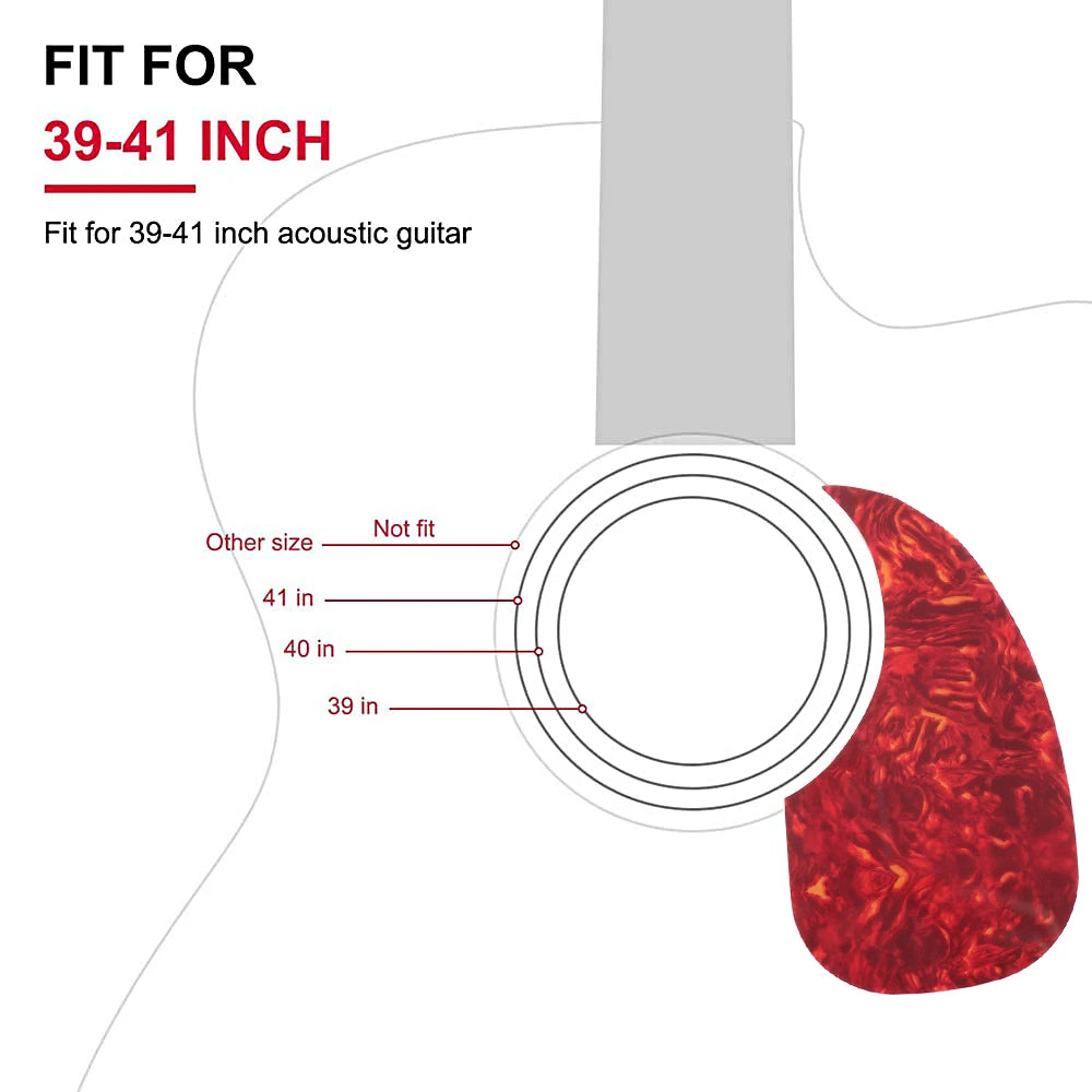Pickguard Autoadhesivo para Guitarra Acústica – Protección Anti-Rasguños