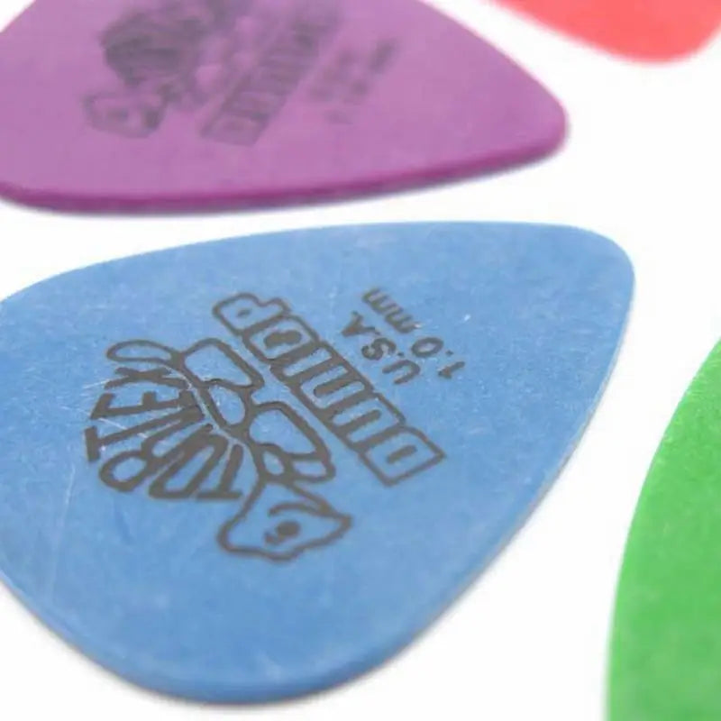 Púas de Guitarra Dunlop – Set 10 Unidades | 6 Grosores para Guitarra Eléctrica y Acústica