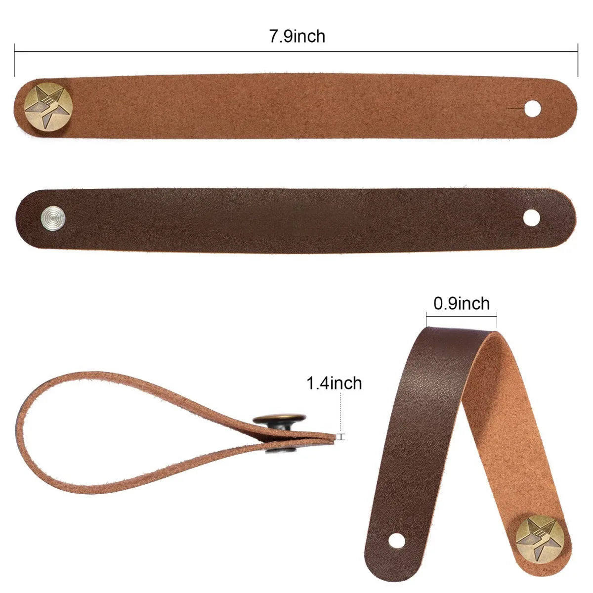 Adaptador de Correa para Clavijero Miwayer – Cuero | Guitarra Acústica, Clásica, Bajo y Ukulele