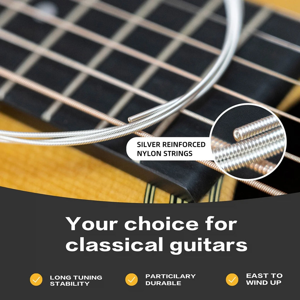 Cuerdas Guitarra Clásica Alice – Set Nylon | AC148 / AC158 / AC108 / AC130 / AC139 / AC136 / AC132