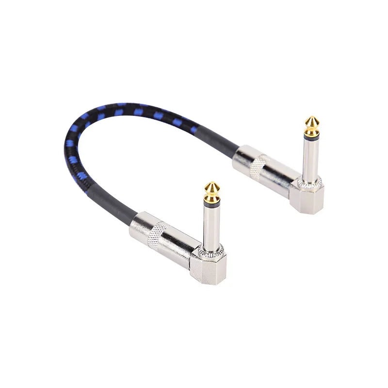 Cable Patch para Pedalboard 6.35mm – Trenzado, Bajo Ruido | 15 o 30 cm