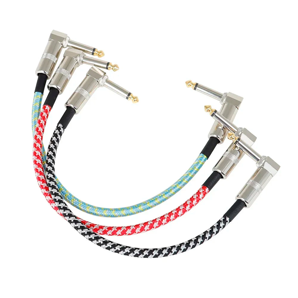 Cable Patch para Pedalboard 6.35mm – Trenzado, Bajo Ruido | 15 o 30 cm