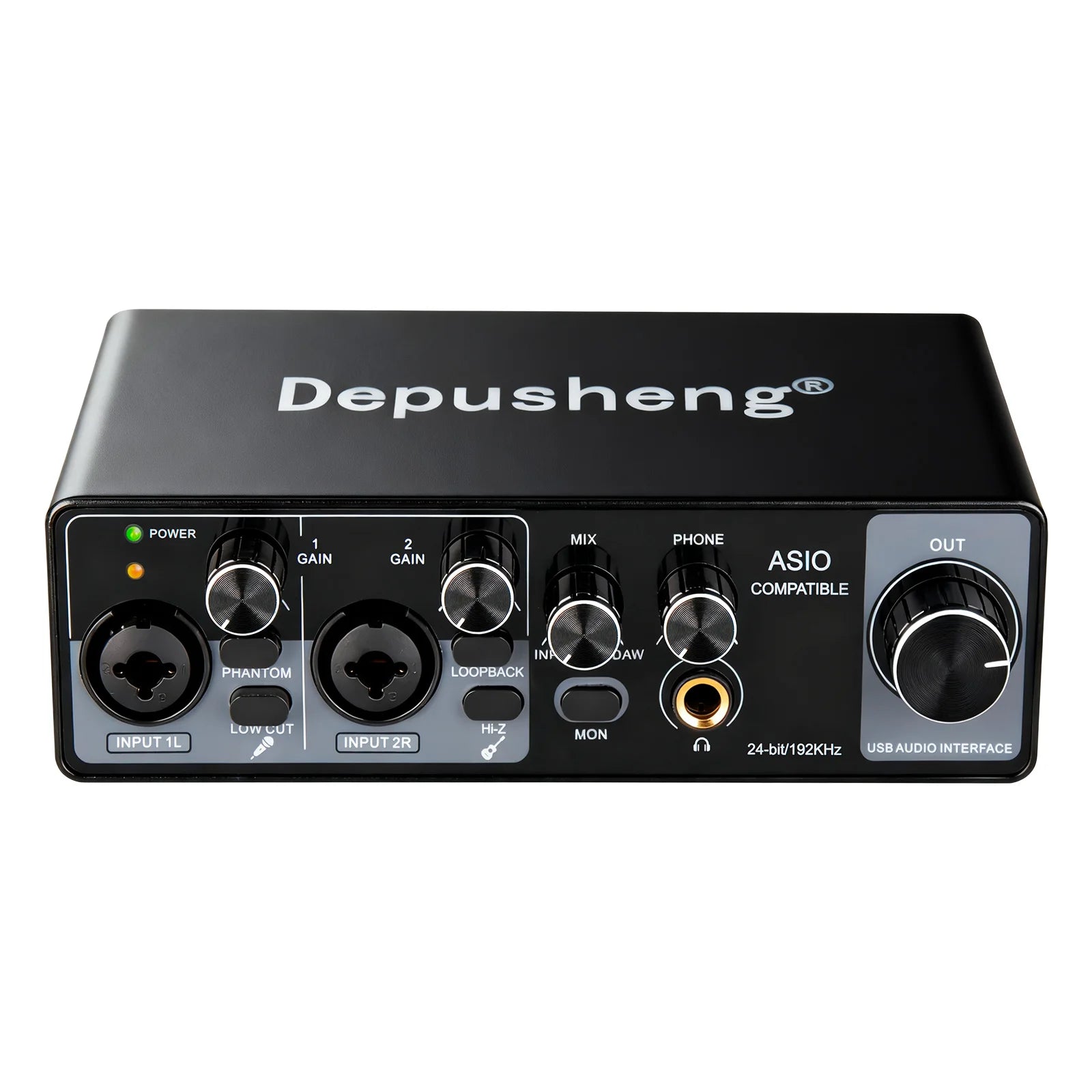 Interfaz de Audio USB MQ44 ASIO — 4 Canales 4in/4out para Grabación Profesional