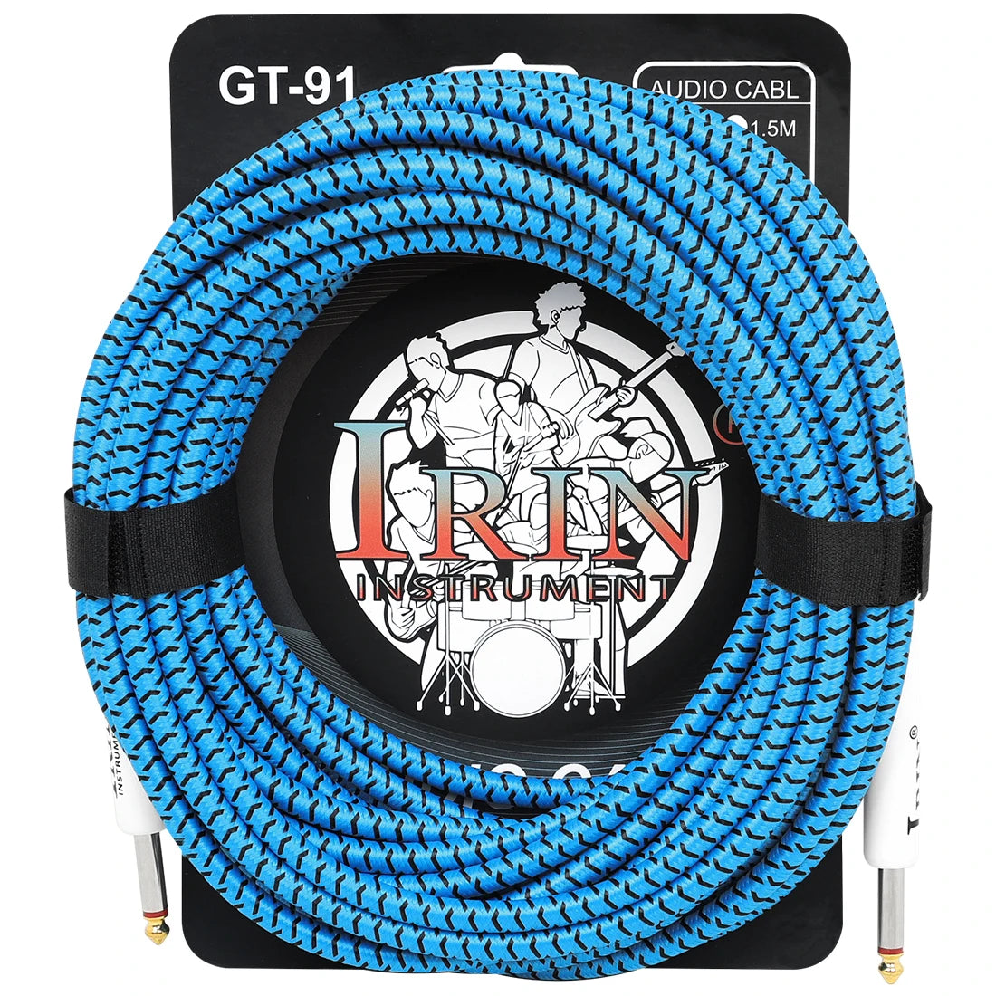 Cable de Guitarra IRIN Cobre Puro 6.35mm – 3/6/10M Anti-Ruido
