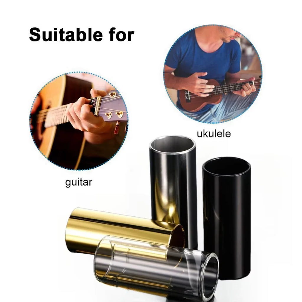 Slides Miwayer 60mm – Set 4 Piezas (Acero + ABS) para Guitarra Acústica y Bajo