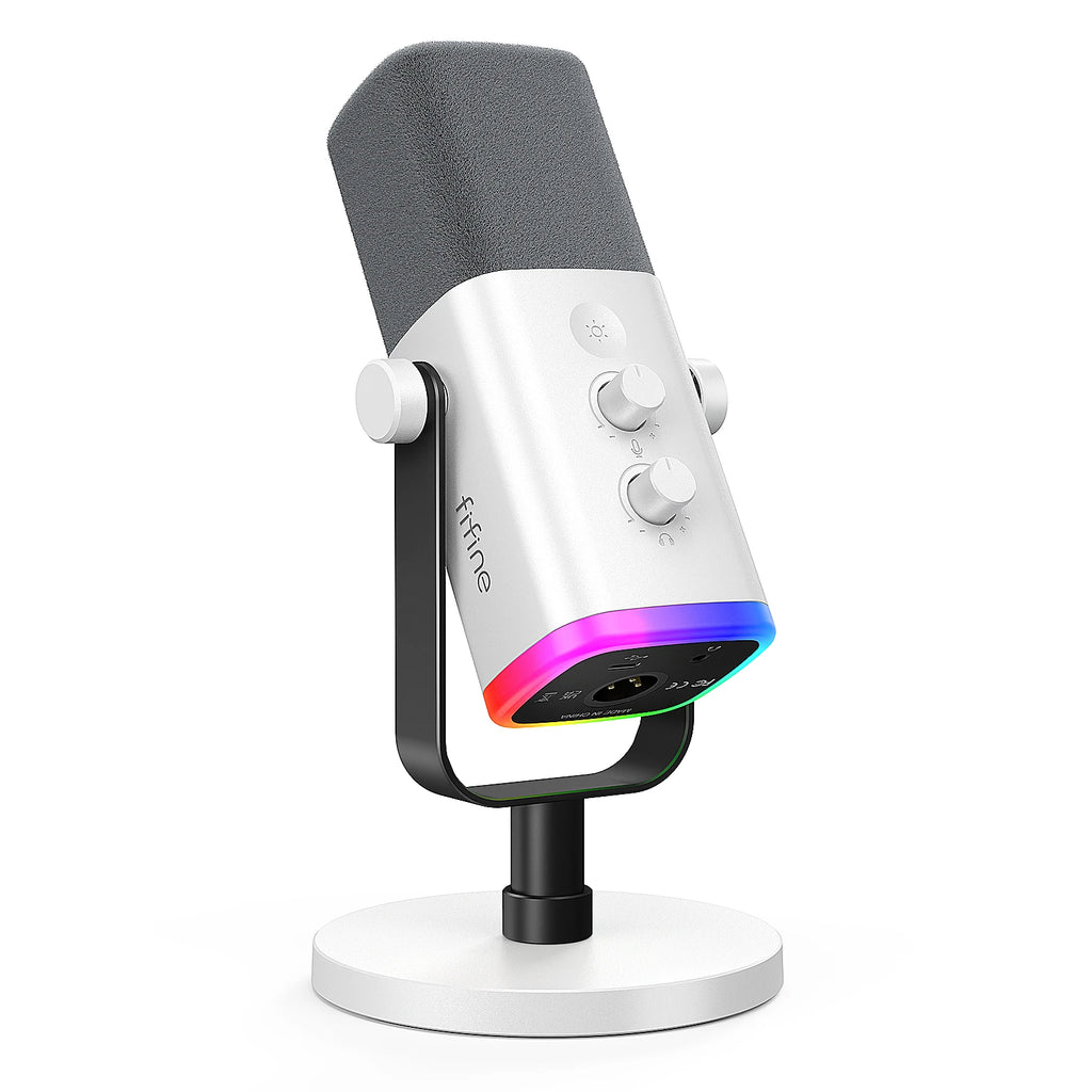 Micrófono Dinámico FIFINE AM8 – USB/XLR con Botón Mute Táctil para PC, PS5 y Mixer