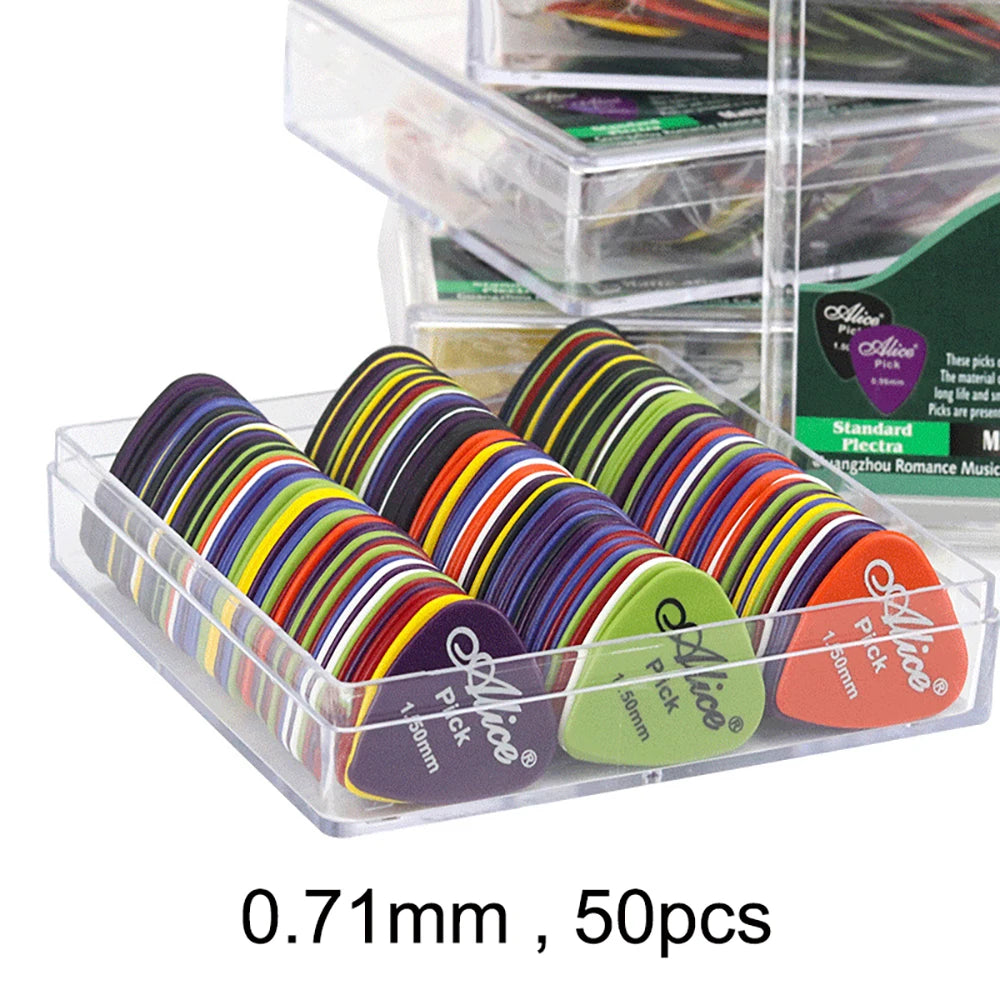 Púas de Guitarra ABS Premium – 6 Grosores Disponibles | 0.58 a 1.5mm | Guitarra, Bajo y Ukulele
