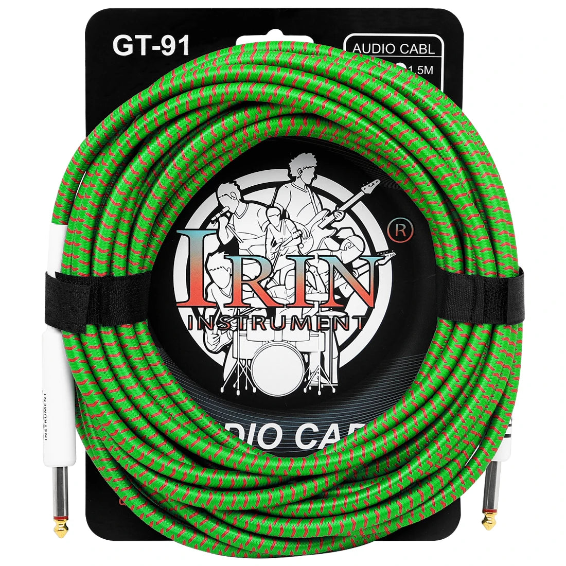 Cable de Guitarra IRIN Cobre Puro 6.35mm – 3/6/10M Anti-Ruido
