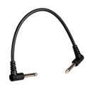Cable para pedales stompbox - TS 1/4" ángulo recto, bajo ruido